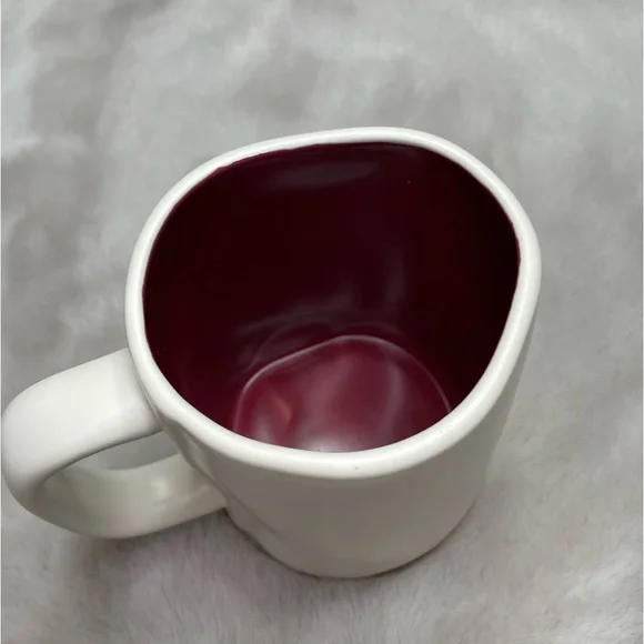 *NEW* Rae Dunn "SWEATER WEATHER" Mug, Burgundy Interior *Never Used* - Picture 8 of 8